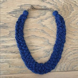 Navy beaded necklace